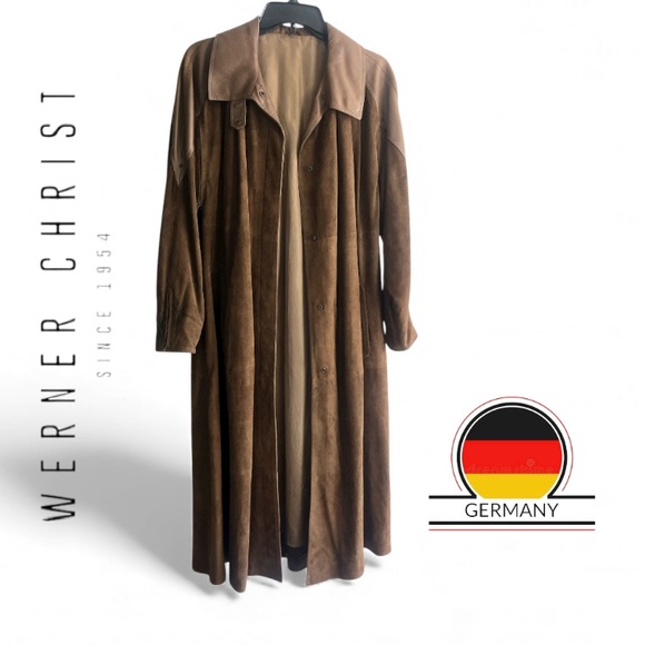 CHRIST Vintage 1970's Lambskin/Suede Coat - Picture 1 of 17